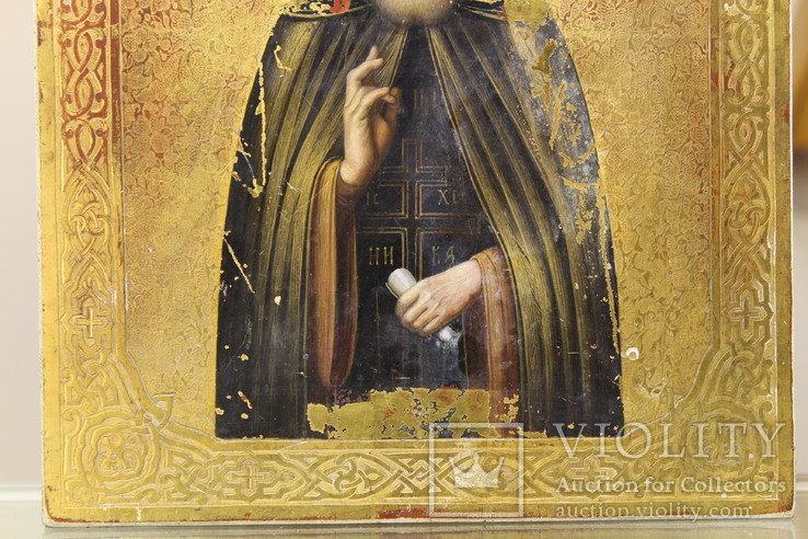 Икона Преподобный Сергий Радонежский “в связи с не выкупом”, фото №4