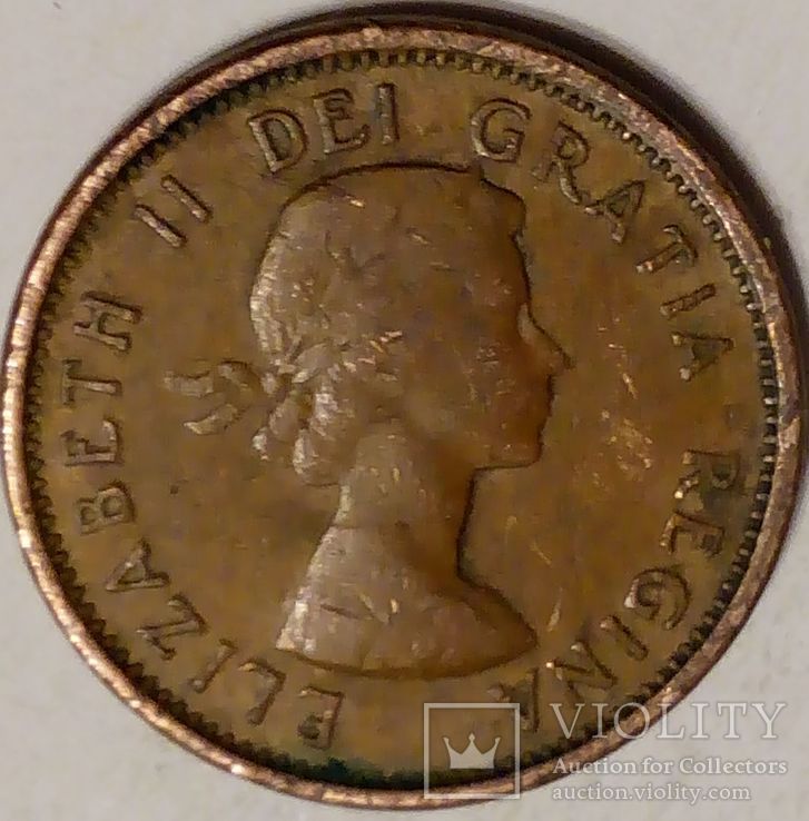 Канада 1 цент 1961, фото №3