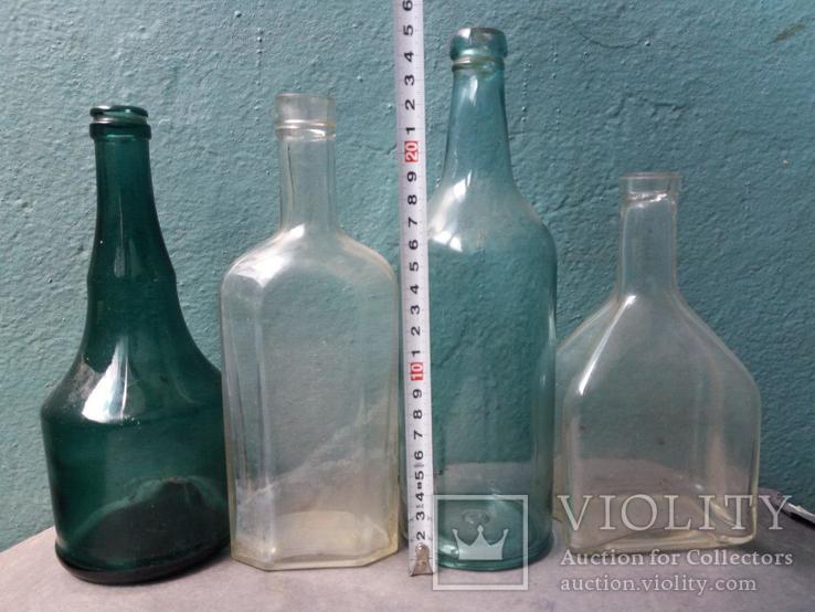 Старые бутылки 4 шт., фото №3