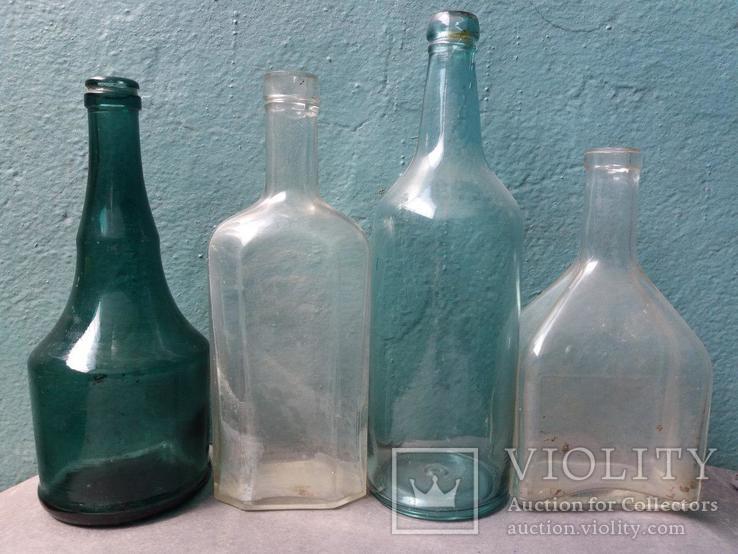 Старые бутылки 4 шт., фото №6