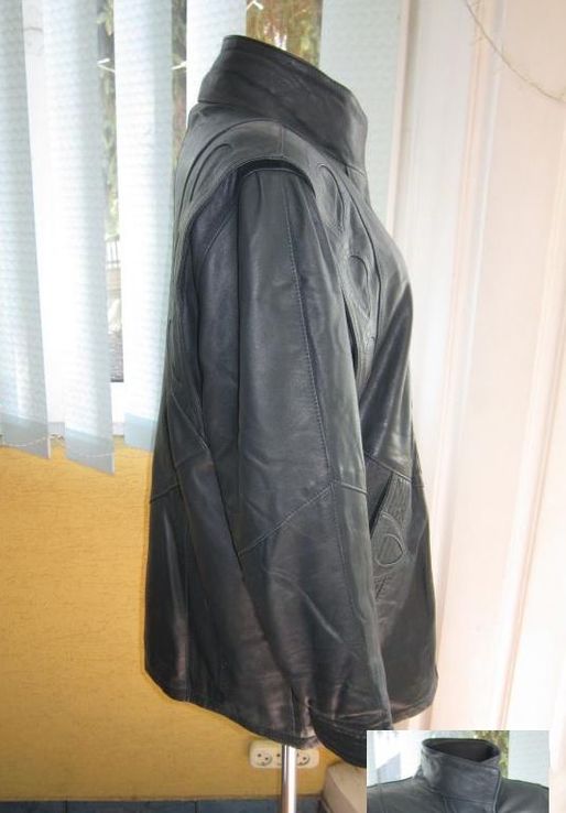 Фирменная женская кожаная куртка EURO MODE. Германия. Лот 485, фото №7