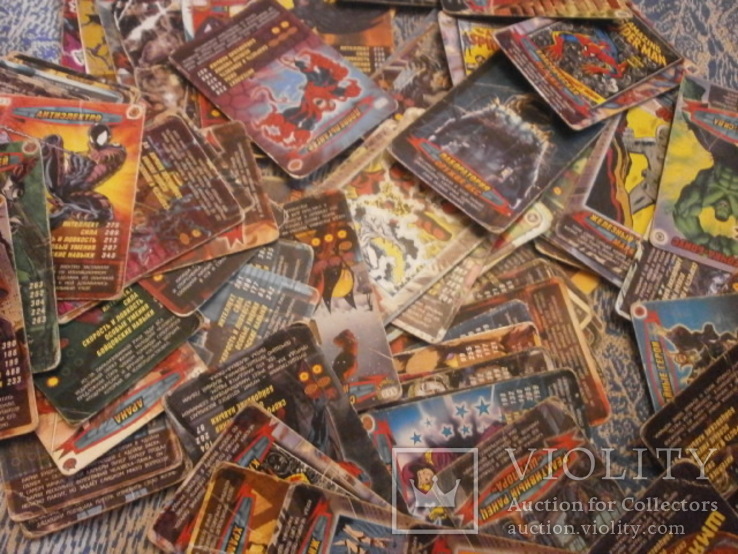 Коллекционные игровые карточки " Человек паук " 114 штук, фото №3