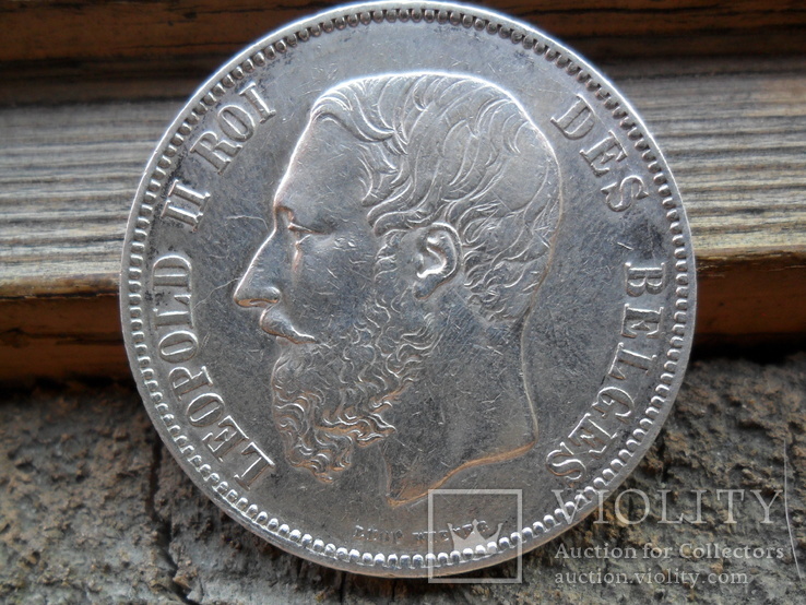 Бельгия, 5 франков 1873, фото №6