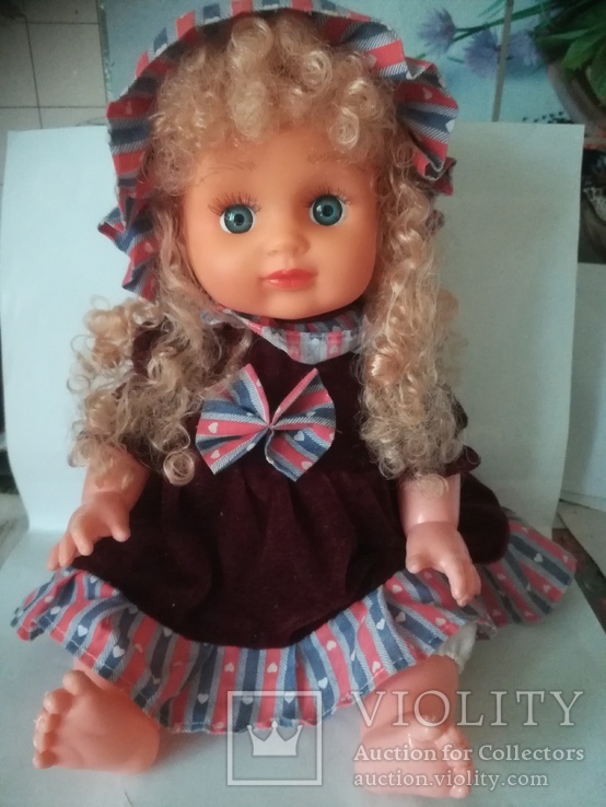 Милая куколка в бордовом платьюшке, фото №5