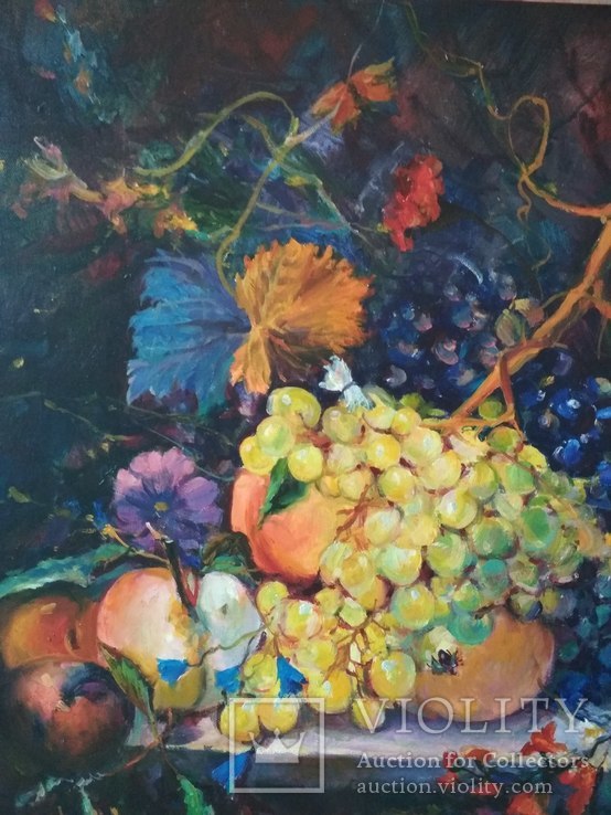 "Натюрморт с фруктами" 35х40, холст, масло, фото №2