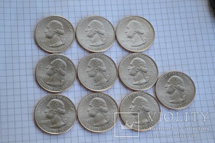 0.25  цент Kisatchie  =10шт  Д  2015г, фото №3