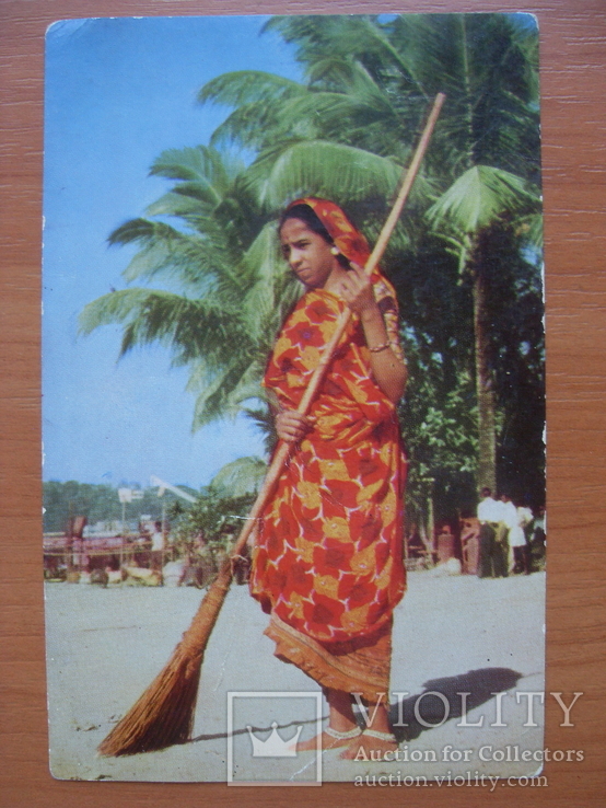 Индия, женщина дворник., фото №2