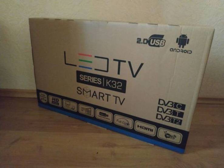 Smart TV 32", Android+ WiFi DVB-T2, FullHD, фото №5