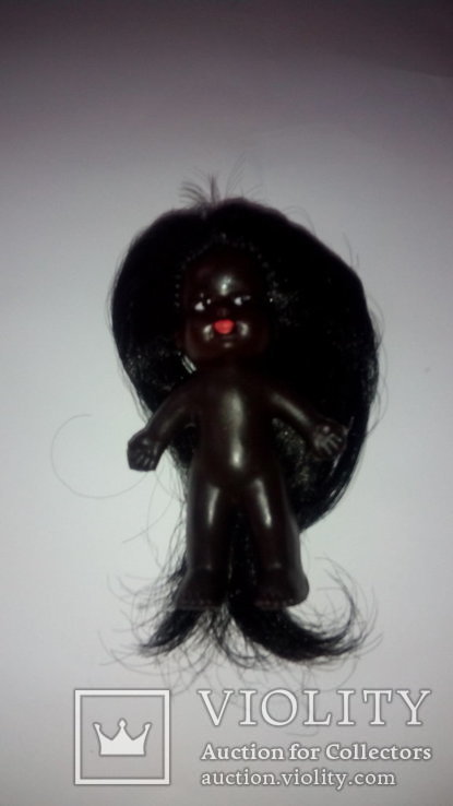 Микро кукла негритянка 10см ГДР, фото №4