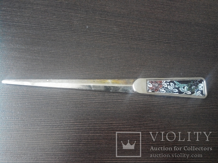 Нож для бумаг со вставками из венецианского стекла, фото №2