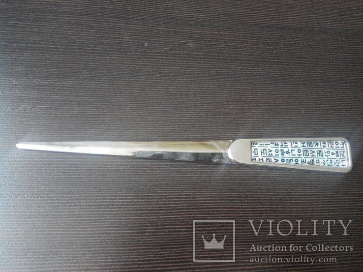 Нож для бумаг со вставками из венецианского стекла, фото №3