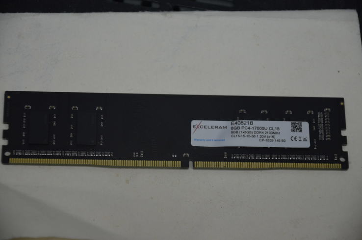Память DDR4 8GB 2133 MHZ EXCELERAM (E40821B), фото №2