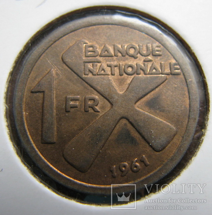 Катанга 1 франк, фото №3