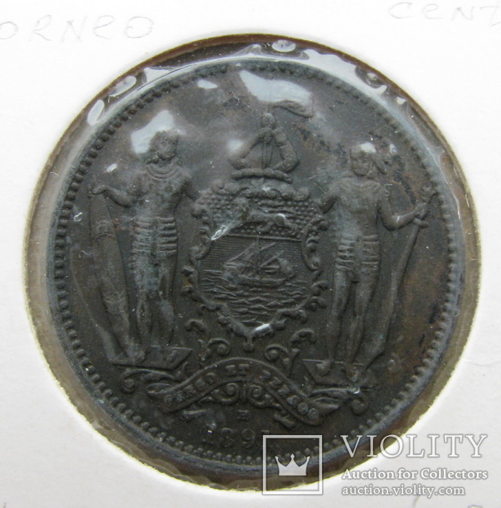 1 цент 1891 Северное Борнео, фото №3