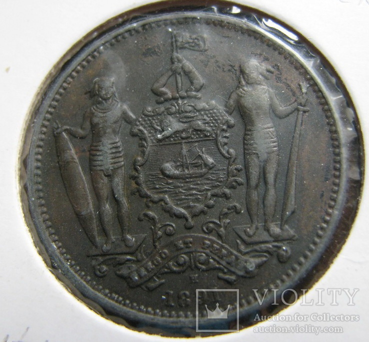 1 цент 1891 Северное Борнео, фото №5