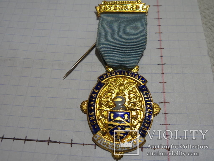 Масонская медаль знак масон    1726
