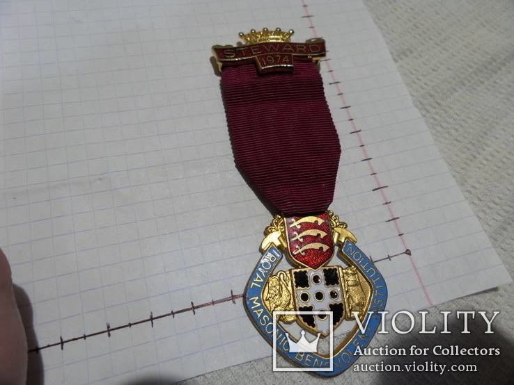 Масонская медаль знак масон 1701, фото №2