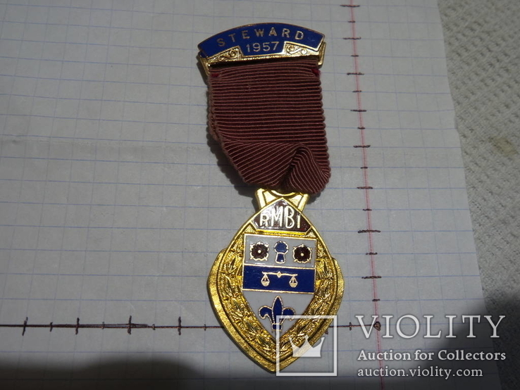 Масонская медаль знак масон  1727