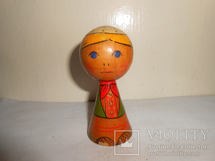 Кукла,матрешка Дерево СССР 10 см, фото №3