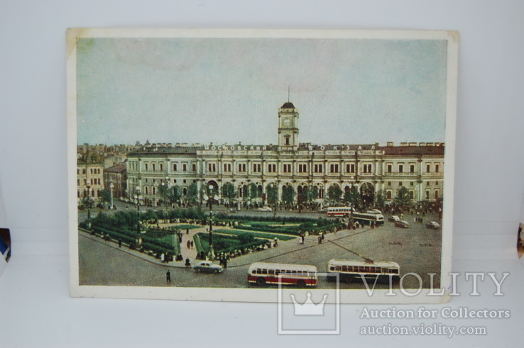 Открытка 1957 Ленинград. Московская площадь, фото №2