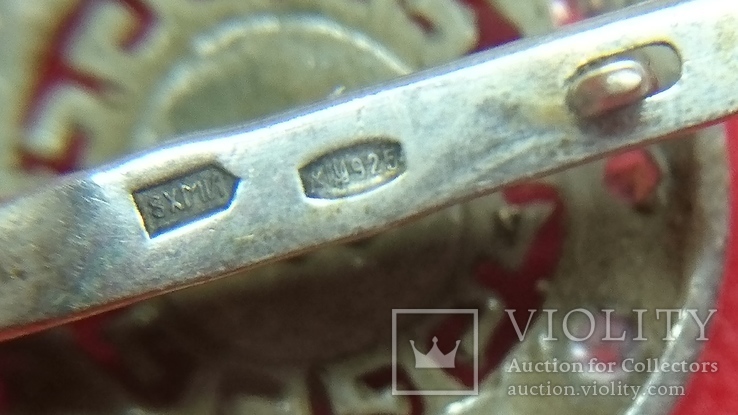 Серьги Версаче серебро 925 пробы, фото №9