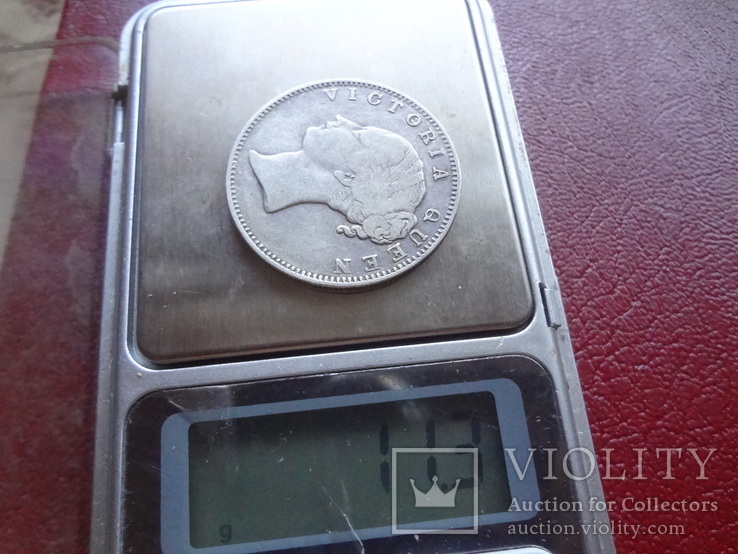 1 рупия 1840  Великобританская Индия серебро   ($3.11.9) ~, фото №4
