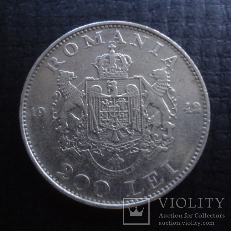 200 лей  1942  Румыния  серебро   ($4.2.26) ~, фото №2