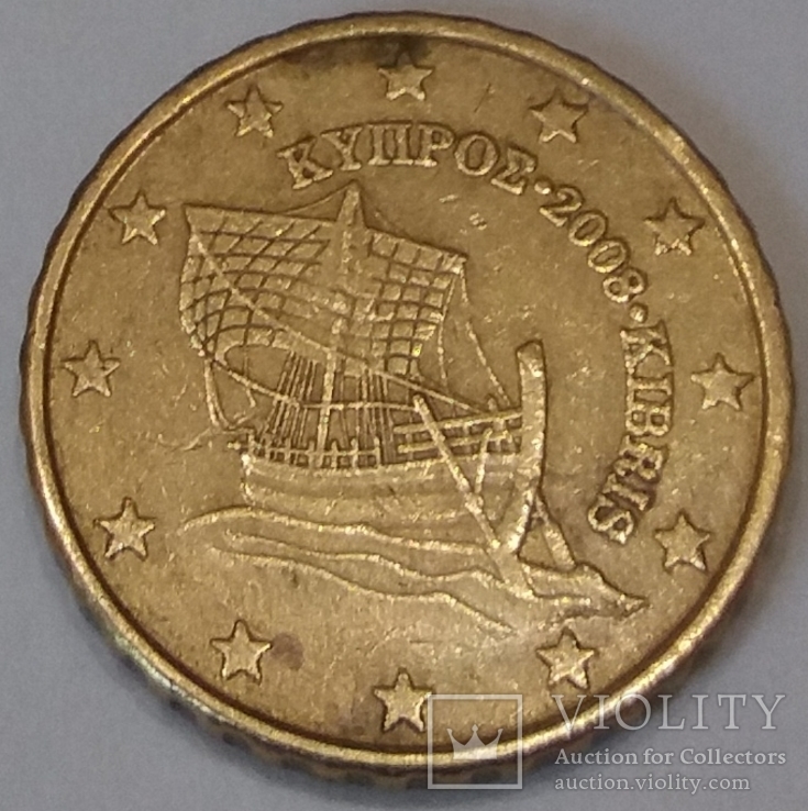 Кіпр 10 євроцентів, 2008
