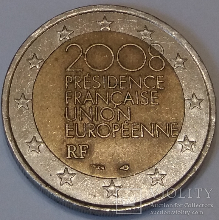 Франція 2 євро, 2008 Головування Франції в Європейському Союзі, фото №2