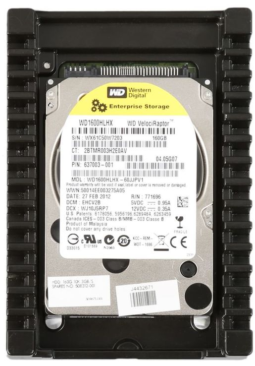 Жесткий диск WD VelociRaptor 160Gb 10000RPM, фото №2