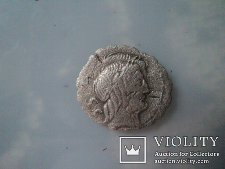 Денарий монетария Q. Antoninus Balbus , 83-82 гг. до н. э.(двойной удар), фото №2