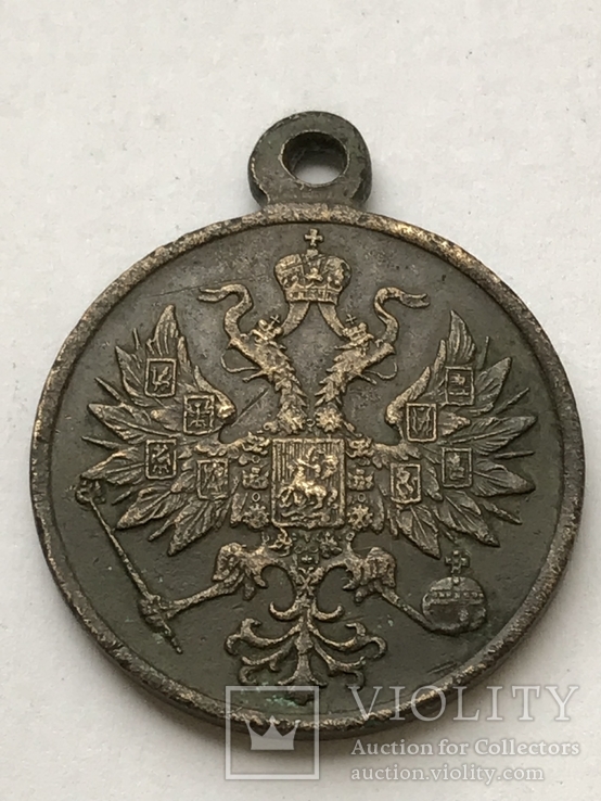 Медаль За усмирение польского мятежа 1865 г. бронза, фото №8