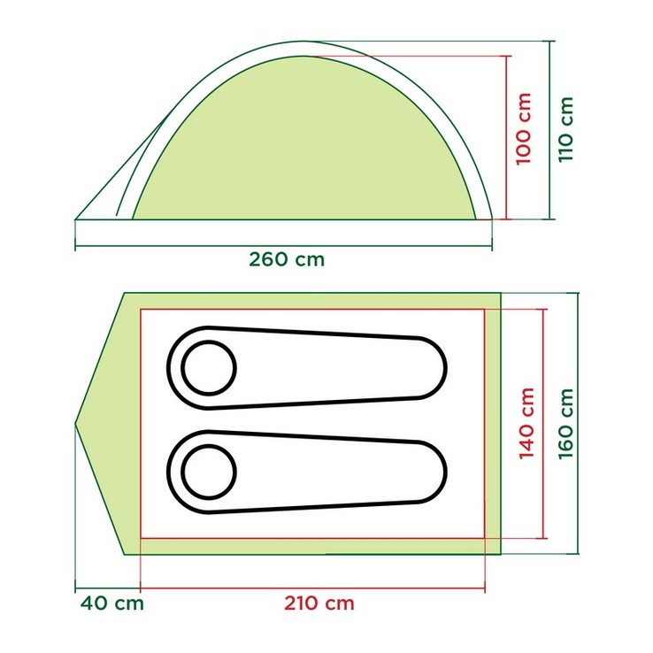 Coleman Darwin 2 (USA) Палатка 2 месная, фото №3
