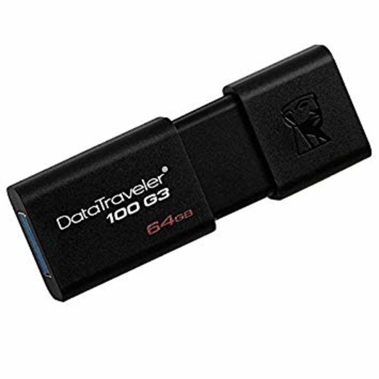 ФЛЕШ ПАМЯТЬ (флешка) Kingston DataTraveller 100 64 ГБ USB 3.1/3.0/2.0 (DT100G3/64GB), фото №2