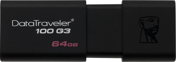 ФЛЕШ ПАМЯТЬ (флешка) Kingston DataTraveller 100 64 ГБ USB 3.1/3.0/2.0 (DT100G3/64GB), photo number 3