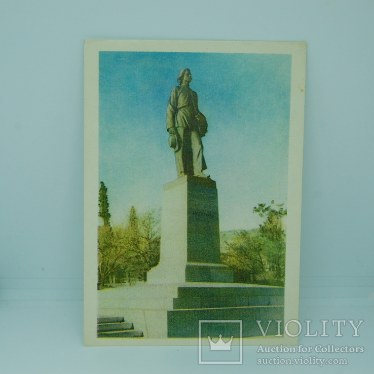 Открытка 1959 Крым. Ялта. Памятник Горькому, фото №2