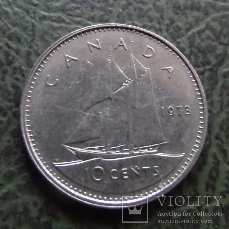 10 центов 1973  Канада    ($1.1.44) ~, фото №2