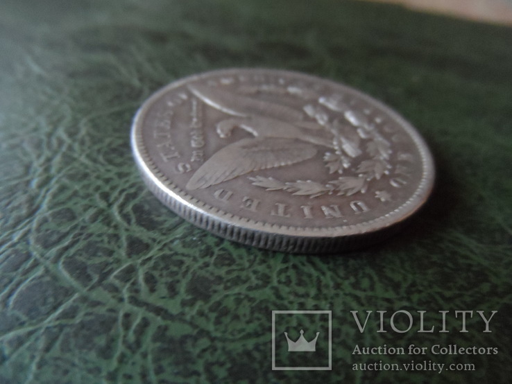 1  доллар 1878  США  серебро    ($1.3.2) ~, фото №5