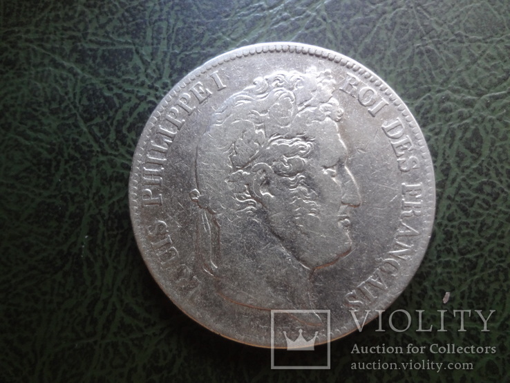 5 франков 1838  Франция  серебро    ($1.4.1) ~, фото №2