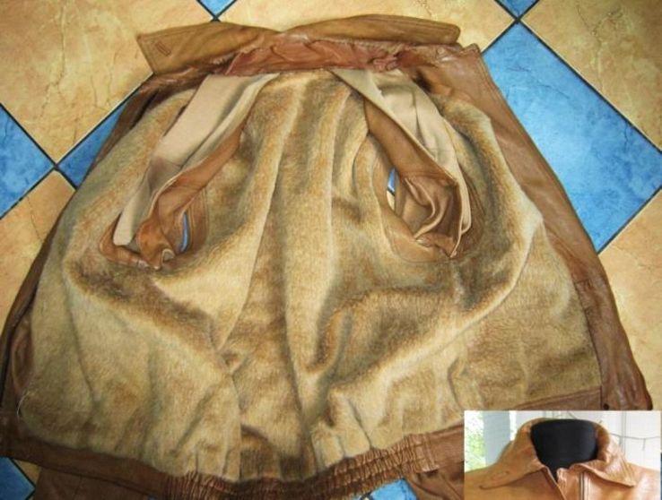 Женская кожаная куртка на меху.  Германия. Лот 504, фото №5