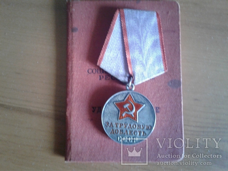 Медаль За Трудовую доблесть + доки, фото №2