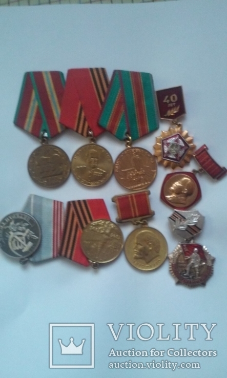 Семь медалей и два значка., фото №3