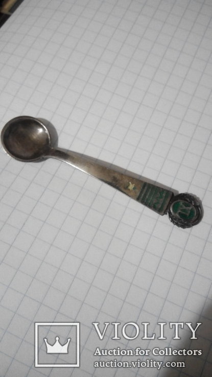  Старинная ложечка для солонки серебро 30-40гг СССР, фото №2