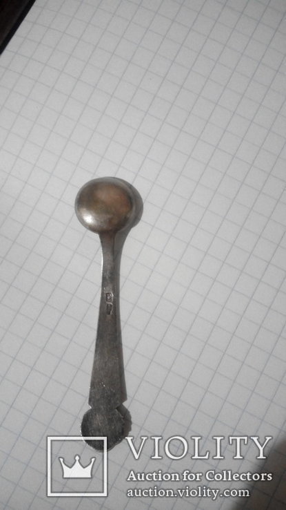  Старинная ложечка для солонки серебро 30-40гг СССР, фото №6