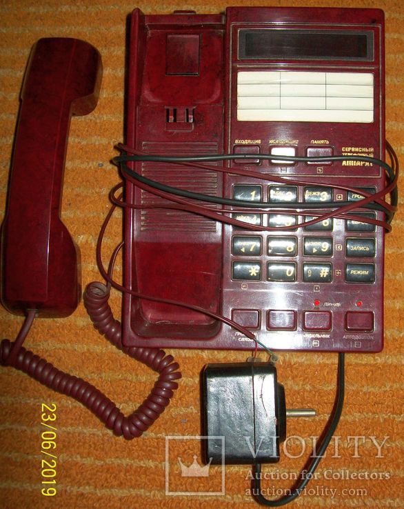 Стационарный телефон с АОН "Русь 28 Соната". СССР., фото №7