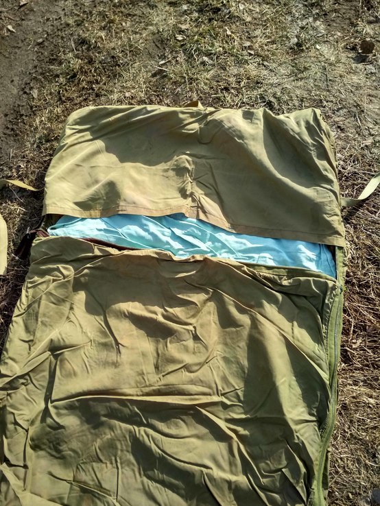 Военный спальный мешок 3в1 (чехол, простынь, одеяло) армии Чехии. Спальник №20 - б/у, photo number 10