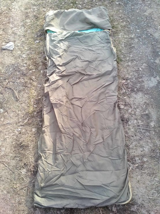 Военный спальный мешок 3в1 (чехол, простынь, одеяло) армии Чехии. Спальник №21 - б/у, фото №7