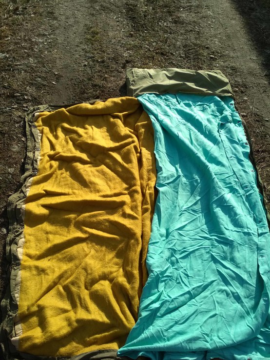 Военный спальный мешок 3в1 (чехол, простынь, одеяло) армии Чехии. Спальник №19 - б/у, фото №2