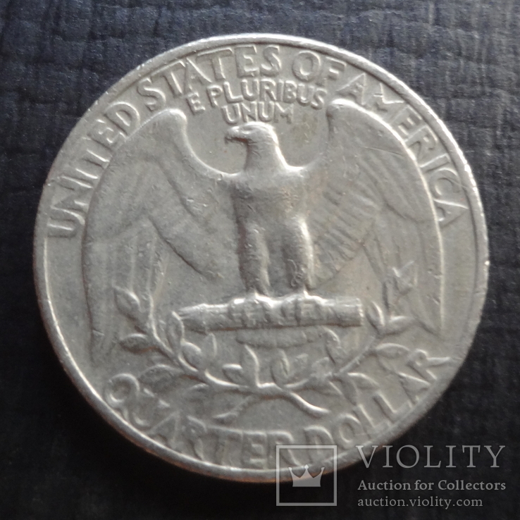 25 центов  1967  США    ($4.4.48)~, фото №3