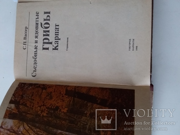 Вассер "Сьедобные и ядовитые грибы Карпат" 1990р., фото №3